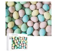 500 PCS Puzzles pour Adolescents Colorful Easter Eggs Background Puzzles pour Adultes Jouets Anti-Stress Défi Difficile Cadeaux Et Anniversaires Uniques 500 PCS