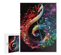 500 PCS Puzzles pour Adolescents Colorful Musical Harmony Artwork Jeux De Puzzle Relaxants, Amusants Et Humoristiques : des Cadeaux d'anniversaire Et De Noël Uniques 500 PCS