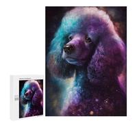 500 PCS Puzzles pour Adolescents Cosmic Poodle Art Print-12 Puzzles pour Adultes - Jeu Difficile Et Stimulant À Compléter - Jouets De Jeu Stimulants 500 PCS
