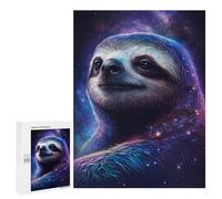 500 PCS Puzzles pour Adolescents Cosmic Sloth Portrait-12 Puzzles pour Adultes - Jeu Difficile Et Stimulant À Compléter - Jouets De Jeu Stimulants 500 PCS