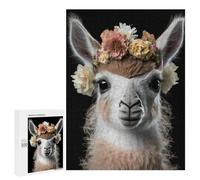 500 PCS Puzzles pour Adolescents Cute Baby Fluffy Llama Puzzle pour Adultes : Jeu De Rapidité Manuelle pour Anniversaire, Noël 500 PCS