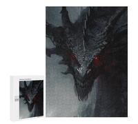 500 PCS Puzzles pour Adolescents Dark Fantasy Dragon Artwork -2 Puzzles pour Adultes Assemblage De Motifs Stimule Le Cerveau Jeux Et Jouets Stimulants 500 PCS