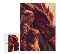 500 PCS Puzzles pour Adolescents Dragon Armor Fantasy Artwork Puzzles pour Adultes - Jeu Difficile Et Stimulant À Compléter - Jouets De Jeu Stimulants 500 PCS