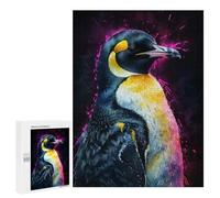500 PCS Puzzles pour Adolescents Emperor Penguin Watercolor Puzzle, Jouet, Décoration Murale, Difficile, Original, Cadeaux d'anniversaire Et De Noël 500 PCS