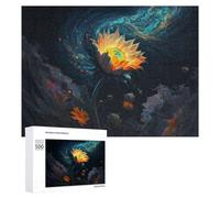 500 PCS Puzzles pour Adolescents Enchanted Cosmic Bloom -1 Jeux De Puzzle Relaxants, Amusants Et Humoristiques : des Cadeaux d'anniversaire Et De Noël Uniques 500 PCS