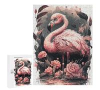 500 PCS Puzzles pour Adolescents Flamingo Illusion Puzzle, Jouet, Décoration Murale, Difficile, Original, Cadeaux d'anniversaire Et De Noël 500 PCS