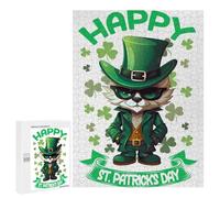 500 PCS Puzzles pour Adolescents Fox Saint Patricks Puzzle, Jouet, Décoration Murale, Difficile, Original, Cadeaux d'anniversaire Et De Noël 500 PCS