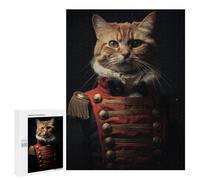 500 PCS Puzzles pour Adolescents Funny Napoleon Tabby Cat Casse-têtes pour Adultes, Jeux De Réflexion, Analyse Et Logique, Cadeaux De Noël Et d'anniversaire 500 PCS