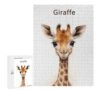 500 PCS Puzzles pour Adolescents Giraffe Baby Art Puzzles pour Adultes Jeux Relaxants Assemblage De Motifs Interaction Parent-Enfant 500 PCS