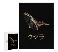 500 PCS Puzzles pour Adolescents Gold Whale Japanese 7 Puzzles pour Adultes Jeux Relaxants Assemblage De Motifs Interaction Parent-Enfant 500 PCS