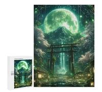 500 PCS Puzzles pour Adolescents Green Mystic Torii Gate Puzzles pour Adultes Jeux Relaxants Assemblage De Motifs Interaction Parent-Enfant 500 PCS