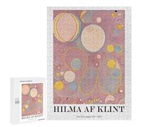 500 PCS Puzzles pour Adolescents Hilma AF Klint Abstract Painting Puzzle pour Adultes - Jeu Manuel - Défi Difficile - Idéal comme Cadeau 500 PCS