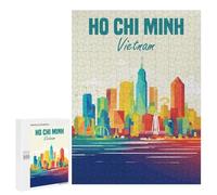 500 PCS Puzzles pour Adolescents Ho Chi Minh Vietnam Puzzles pour Adultes Jeux Relaxants Assemblage De Motifs Interaction Parent-Enfant 500 PCS