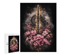 500 PCS Puzzles pour Adolescents Japanese Sword Art Print Puzzles pour Adultes - Jeu Difficile Et Stimulant À Compléter - Jouets De Jeu Stimulants 500 PCS
