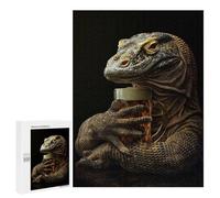 500 PCS Puzzles pour Adolescents Komodo Dragon Beer Casse-têtes pour Adultes, Jeux De Réflexion, Analyse Et Logique, Cadeaux De Noël Et d'anniversaire 500 PCS