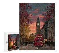 500 PCS Puzzles pour Adolescents London Autumn Evening Scene Puzzles pour Adultes Assemblage De Motifs Stimule Le Cerveau Jeux Et Jouets Stimulants 500 PCS