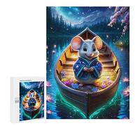 500 PCS Puzzles pour Adolescents Magical Mouse in Moonlit Boat Puzzles pour Adultes, Jeu Familial D'analyse Et De Logique, Cadeaux Anti-Stress 500 PCS