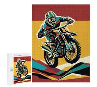 500 PCS Puzzles pour Adolescents Motocross WPAP Pop Art Puzzle, Jouet, Décoration Murale, Difficile, Original, Cadeaux d'anniversaire Et De Noël 500 PCS