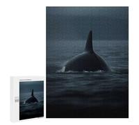 500 PCS Puzzles pour Adolescents Orca Whale Rising Above Puzzle pour Adultes : Jeu De Rapidité Manuelle pour Anniversaire, Noël 500 PCS