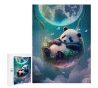 500 PCS Puzzles pour Adolescents Panda Dreams in Moonlit Sky -1 Puzzles pour Adultes Et Familles : Les Jeux Améliorent La Mémoire Et Stimulent Le Cerveau