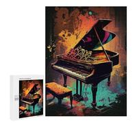 500 PCS Puzzles pour Adolescents Piano Colorful Puzzle, Jouet, Décoration Murale, Difficile, Original, Cadeaux d'anniversaire Et De Noël 500 PCS