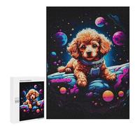 500 PCS Puzzles pour Adolescents Poodle Puppy Puzzle, Jouet, Décoration Murale, Difficile, Original, Cadeaux d'anniversaire Et De Noël 500 PCS