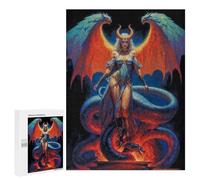 500 PCS Puzzles pour Adolescents Queen Lilith with Serpent Puzzle, Jouet, Décoration Murale, Difficile, Original, Cadeaux d'anniversaire Et De Noël 500 PCS