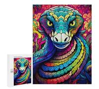 500 PCS Puzzles pour Adolescents Rainbow Serpent Portrait Puzzles pour Adultes Jouets Anti-Stress Défi Difficile Cadeaux Et Anniversaires Uniques 500 PCS