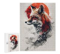 500 PCS Puzzles pour Adolescents Red Fox Japan Puzzle, Jouet, Décoration Murale, Difficile, Original, Cadeaux d'anniversaire Et De Noël 500 PCS