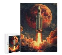 500 PCS Puzzles pour Adolescents Rocket Launch to Mars Casse-têtes pour Adultes, Jeux De Réflexion, Analyse Et Logique, Cadeaux De Noël Et d'anniversaire 500 PCS