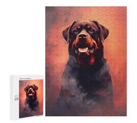 500 PCS Puzzles pour Adolescents Rottweiler Animal Puzzle, Jouet, Décoration Murale, Difficile, Original, Cadeaux d'anniversaire Et De Noël 500 PCS