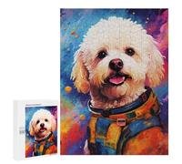 500 PCS Puzzles pour Adolescents Space Poodle Adventure -2 Puzzles pour Adultes - Jeu Difficile Et Stimulant À Compléter - Jouets De Jeu Stimulants 500 PCS