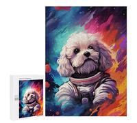 500 PCS Puzzles pour Adolescents Space Pup Adventure -50 Puzzles pour Adultes - Jeu Difficile Et Stimulant À Compléter - Jouets De Jeu Stimulants 500 PCS