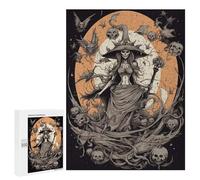 500 PCS Puzzles pour Adolescents Spooky Witch Moonlit Night -1 Puzzles pour Adultes, Jeu Familial D'analyse Et De Logique, Cadeaux Anti-Stress 500 PCS
