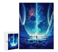 500 PCS Puzzles pour Adolescents The Blue Galaxy Casse-têtes pour Adultes, Jeux De Réflexion, Analyse Et Logique, Cadeaux De Noël Et d'anniversaire 500 PCS