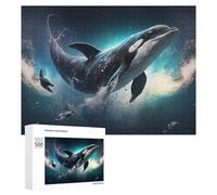500 PCS Puzzles pour Adolescents Whale Watching in Space Jeux De Puzzle Relaxants, Amusants Et Humoristiques : des Cadeaux d'anniversaire Et De Noël Uniques 500 PCS