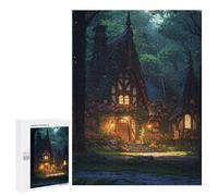500 PCS Puzzles pour Adolescents Whispering Willow Cottage Casse-têtes pour Adultes, Jeux De Réflexion, Analyse Et Logique, Cadeaux De Noël Et d'anniversaire 500 PCS