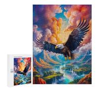 500 PCS Puzzles pour Adultes, Cadeaux Majestic Eagle Flight Puzzle, Jeux De Détente, Vacances À La Maison, Passe-Temps, Cadeau d'anniversaire, Cadeaux, 500 PCS