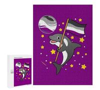 500 PCS Puzzles pour Adultes, Cadeaux Orca Space Asexual Pride Puzzle, Jeux De Détente, Vacances À La Maison, Passe-Temps, Cadeau d'anniversaire, Cadeaux, 500 PCS