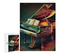 500 PCS Puzzles pour Adultes, Cadeaux Piano Illustration Puzzle, Jeux De Détente, Vacances À La Maison, Passe-Temps, Cadeau d'anniversaire, Cadeaux, 500 PCS