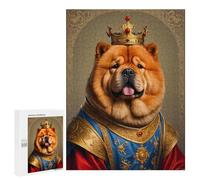 500 PCS Puzzles pour Adultes Chow Chow Dog King Analyse Et Logique du Jeu De Puzzle Familial Interaction Parent-Enfant 500 PCS