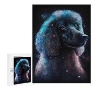 500 PCS Puzzles pour Adultes Cosmic Poodle Portrait-1 Puzzle pour Adolescents Cadeau d'anniversaire Difficile Et Stimulant Cadeaux d'anniversaire Et De Noël Uniques 500 PCS