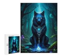 500 PCS Puzzles pour Adultes Enchanted Wolf in Mystic Forest -1 Analyse Et Logique du Jeu De Puzzle Familial Interaction Parent-Enfant 500 PCS