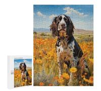 500 PCS Puzzles pour Adultes English Springer Spaniel Jeux De Puzzle en Famille Décoration Parfaite Cadeaux d'anniversaire Et Cadeaux Uniques 500 PCS