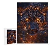 500 PCS Puzzles pour Adultes Fiery Glare Leopard Analyse Et Logique du Jeu De Puzzle Familial Interaction Parent-Enfant 500 PCS
