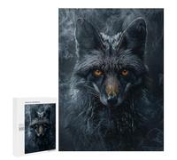 500 PCS Puzzles pour Adultes Fox in Black Smoke Analyse Et Logique du Jeu De Puzzle Familial Interaction Parent-Enfant 500 PCS