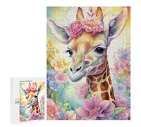 500 PCS Puzzles pour Adultes Funny Little Giraffe Puzzle pour Adultes - Jouets À Monter Soi-même - Découpe De Précision - Cadeaux Uniques pour Anniversaire Et Noël 500 PCS
