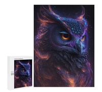 500 PCS Puzzles pour Adultes Galaxy Owl Bird Analyse Et Logique du Jeu De Puzzle Familial Interaction Parent-Enfant 500 PCS