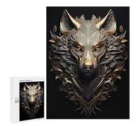 500 PCS Puzzles pour Adultes Golden Fox Surreal 3D Jeux De Puzzle en Famille Décoration Parfaite Cadeaux d'anniversaire Et Cadeaux Uniques 500 PCS