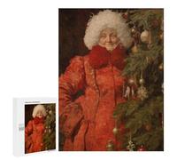 500 PCS Puzzles pour Adultes Happy Mrs Claus Xmas Analyse Et Logique du Jeu De Puzzle Familial Interaction Parent-Enfant 500 PCS